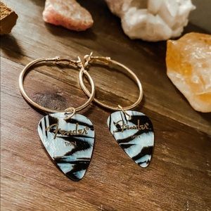 Handmade Guitar Pick Earrings